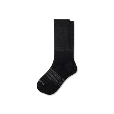 Bombas Wide Calf Socks In Black
