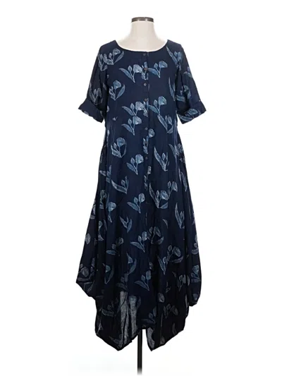 Pre-owned Bombay Paisley Casual Dress In Blue