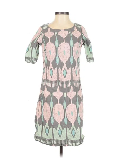 Pre-owned Bombay Paisley Casual Dress In Gray