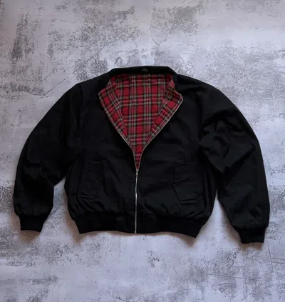 Pre-owned Bomber Jacket X Vintage 90's Baracuta G9 Style Bomber Jacket Made In England In Black/red