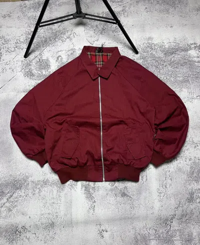 Pre-owned Bomber Jacket X Vintage 90's Baracuta G9 Style Bomber Jacket Made In England In Red