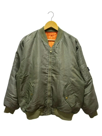 Pre-owned Bomber Jacket X Vintage Japanese Design Kanye Style Bomber Jacket In Grey