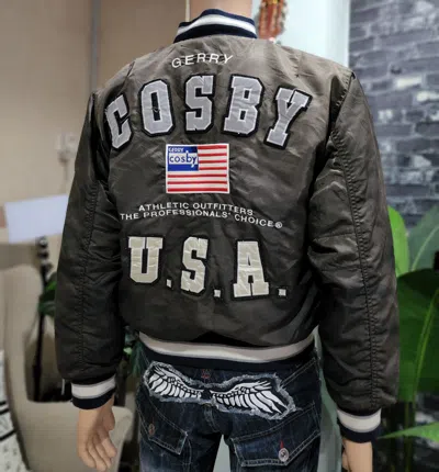 Pre-owned Bomber Jacket X Vintage Piece Vintage Gerry Cosby Bomber Jacket In Faded Check