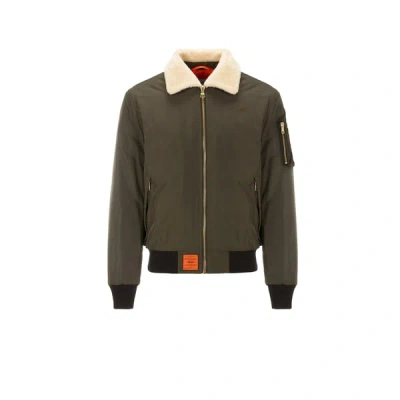 Bombers Original Bomber With Furry Collar In Black