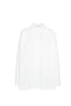 Bombo Studio Oversized Blouse With Voluminous Collar And Button Cuffs In White