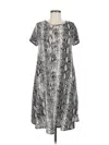 Bombom Casual Dress In Silver