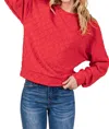 Bombom Diamond Patterned Sweater In Red In Red