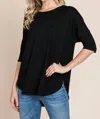 Bombom Kandra Top In Black In Black
