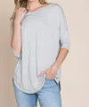Bombom Kandra Top In Light Grey In Grey
