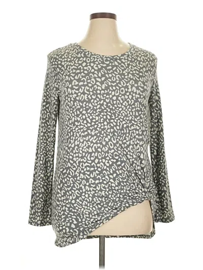 Pre-owned Bombom Long Sleeve Blouse In Gray