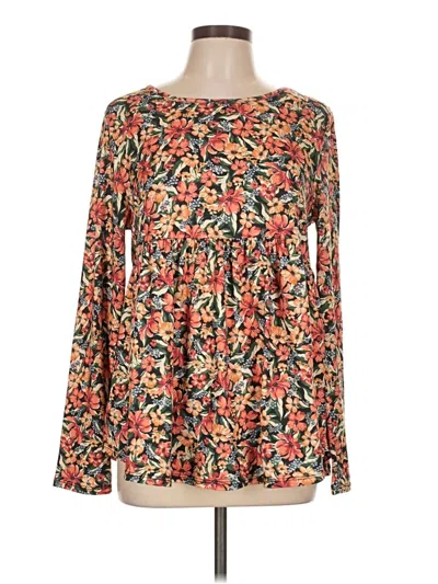 Pre-owned Bombom Long Sleeve Blouse In Orange