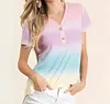 Bombom Multicolored Tee Top In Pink/blue/yellow In Multi