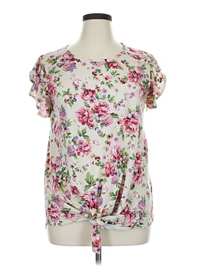 Pre-owned Bombom Short Sleeve Blouse In Pink