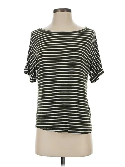 Pre-owned Bombom Short Sleeve Top Black Boatneck Tops