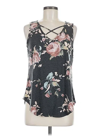 Pre-owned Bombom Sleeveless Top Black Halter Neckline Tops