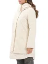 Bomboogie Beige Polyester Padded Jacket In White