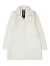 Bomboogie Buttoned Pocketed Coat In White
