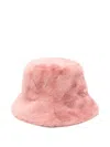 Bomboogie Faux-fur Bucket Hat In Metallic
