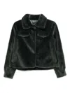 Bomboogie Faux-fur Jacket In Green