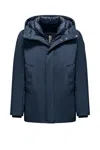 Bomboogie Functional Blue Parka With Primaloft Insulation In Blue
