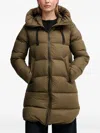 Bomboogie Geneva Hooded Padded Coat In Green