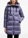 Bomboogie Geneva Hooded Padded Coat In Purple