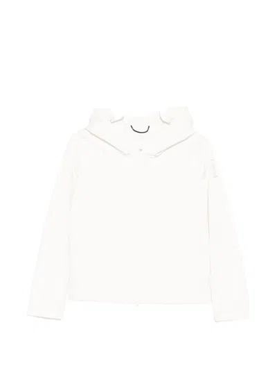Bomboogie Hooded Cropped Jacket In White