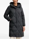 Bomboogie Hooded Quilted Jacket In Black
