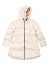 Bomboogie Hooded Zipped Padded Coat In Neutral
