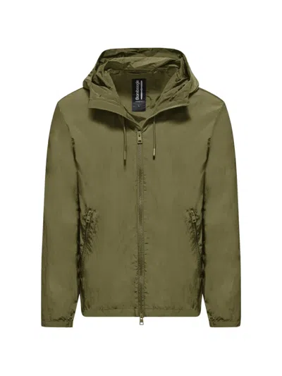 Bomboogie Hooded Zip-up Jacket In Green