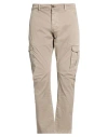 Bomboogie Man Pants Taupe Size 38 Cotton, Elastane In Neutral