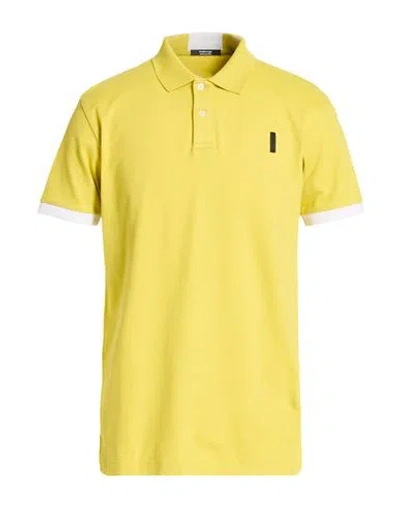 Bomboogie Man Polo Shirt Marigold Size L Cotton, Elastane In Yellow