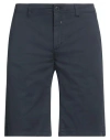 Bomboogie Man Shorts & Bermuda Shorts Navy Size 34 Cotton, Elastane In Navy Blue