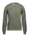 Bomboogie Man Sweater Sage Green Size Xxl Cotton In Sage Green