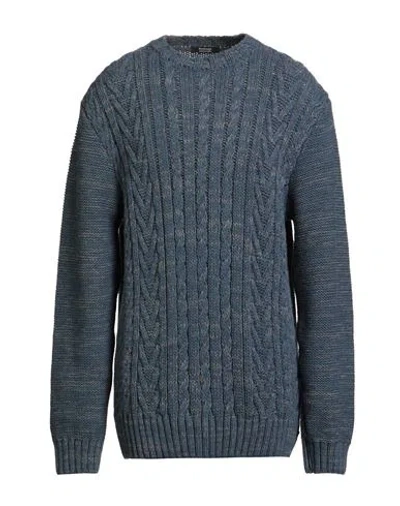Bomboogie Man Sweater Slate Blue Size 3xl Acrylic, Wool