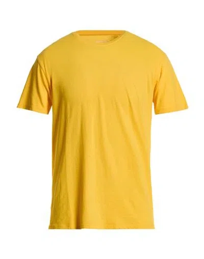 Bomboogie Man T-shirt Yellow Size M Cotton, Linen