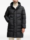 Bomboogie Monaca Hooded Puffer Coat In Black