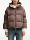Bomboogie Nagoja Hooded Padded Jacket In Brown