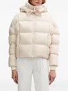 Bomboogie Nara Padded Hooded Jacket In Neutral