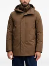 Bomboogie Prague Hooded Parka In Brown
