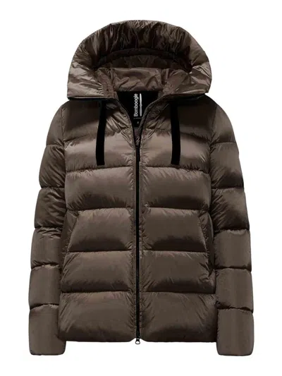 Bomboogie Puffer Jacket In Brown