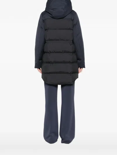 Bomboogie Quilted Hooded Coat In Multi