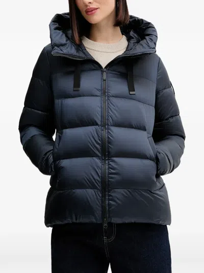 Bomboogie Rome Hooded Down Jacket In Blue