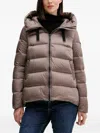 Bomboogie Rome Hooded Padded Jacket In Neutral
