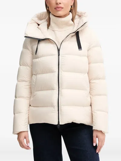 Bomboogie Rome Hooded Zip Jacket In Neutral