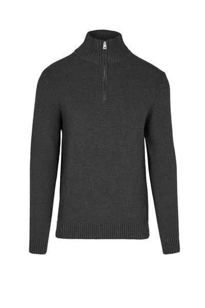 Bomboogie Shirts Man  Mm9315 Knf5 W/zip 57 Dark Gray