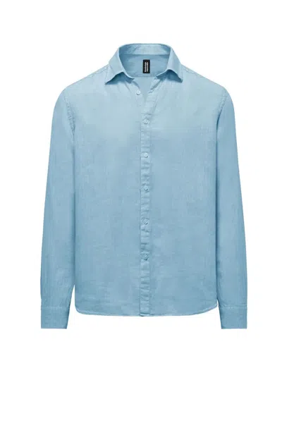 Bomboogie Shirts Man  Sm6402 ? Li2 23 Dusty Sky In Blue
