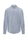 Bomboogie Shirts Man  Sm8444 Tlrs4 20 Navy Blue In Blue