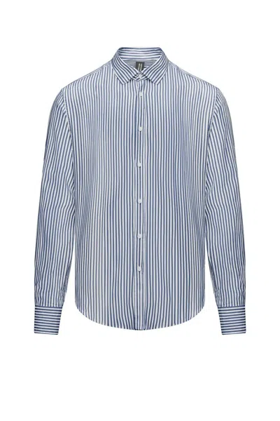 Bomboogie Shirts Man  Sm8444 Tlrs4 20 Navy Blue