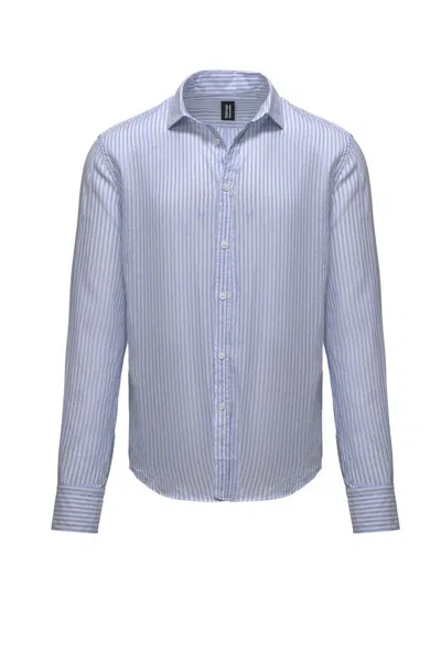 Bomboogie Shirts Man  Sm8444 Tlrs4 23 Dusty Sky In Blue